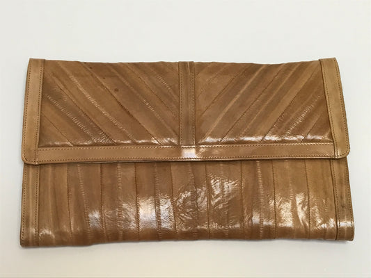 Leather by the Sea Eel Skin Vintage Clutch Bag