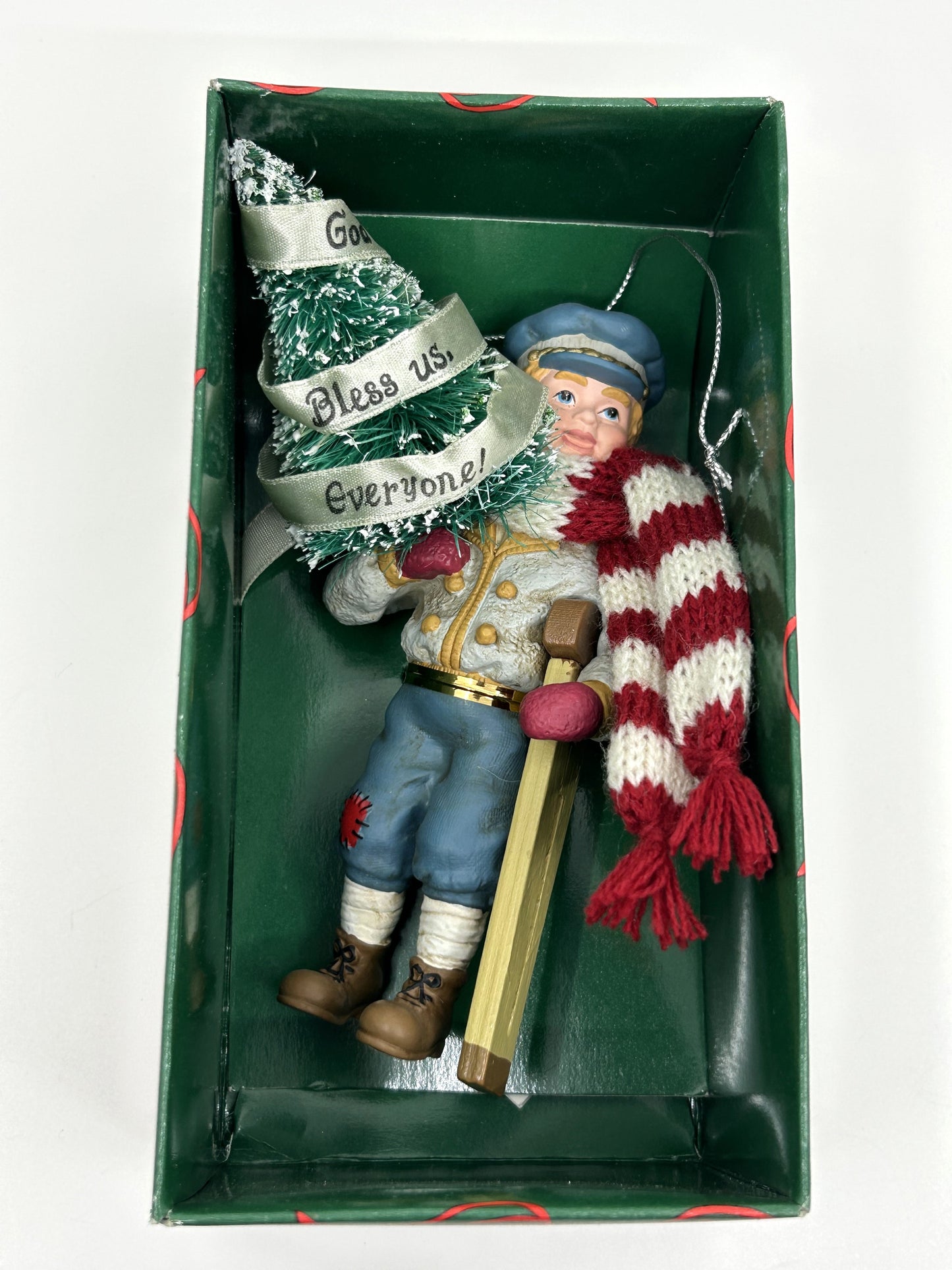 Kurt Adler "Tiny Tim God Bless Us, Everyone" Charles Dickens Ornament - NIB