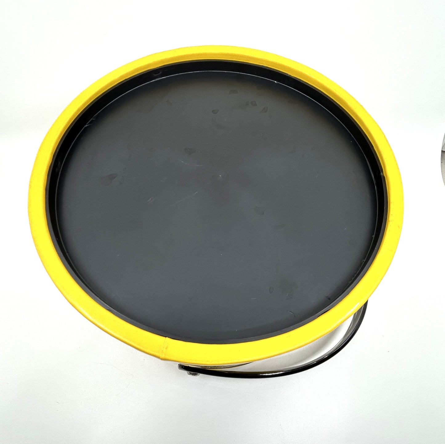 Vintage Puff Vinyl Yellow and Black Ice Bucket 1950's