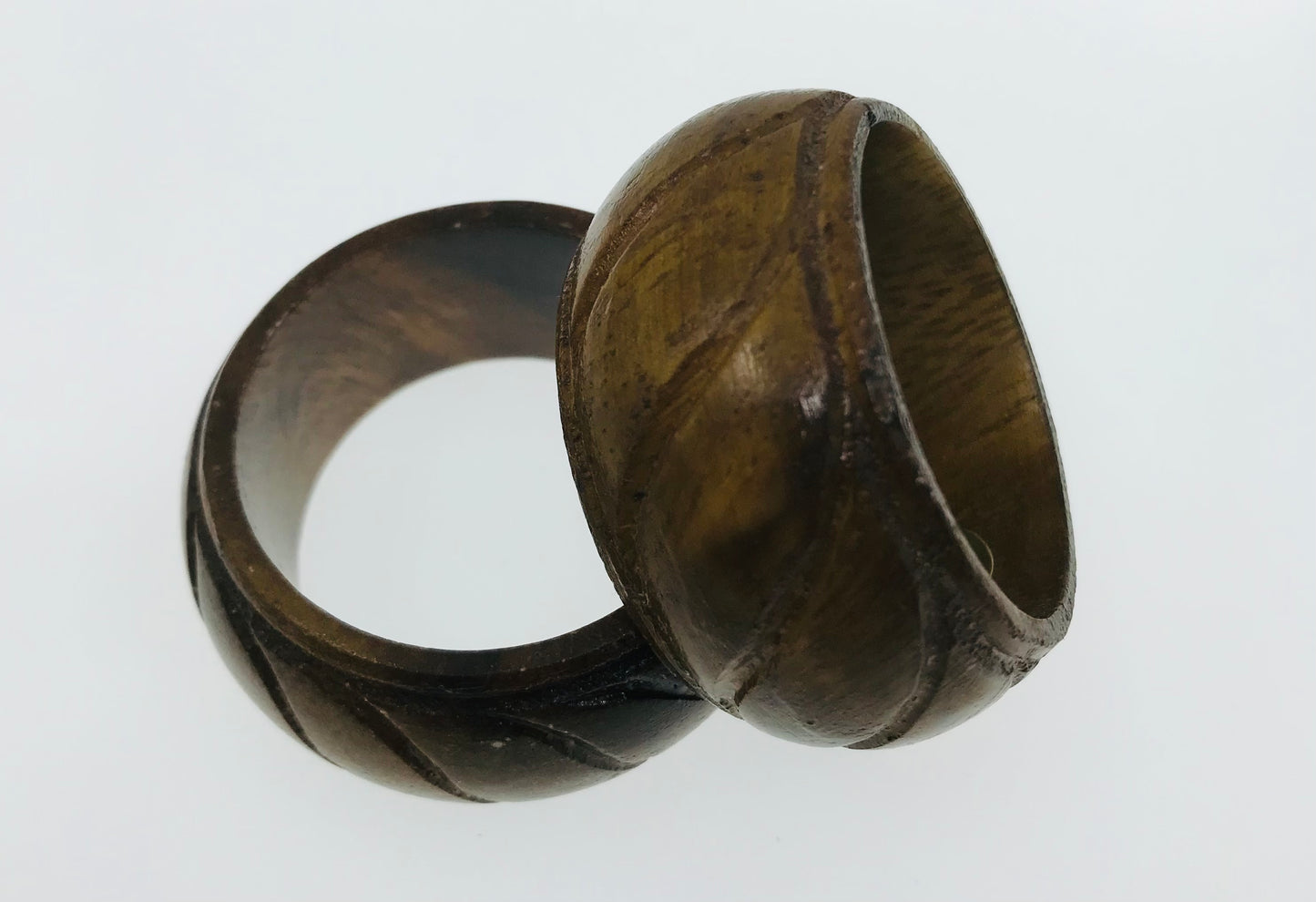 MCM Vintage Wooden Napkin Ring Holders Sets (LOT - 3 Styles)