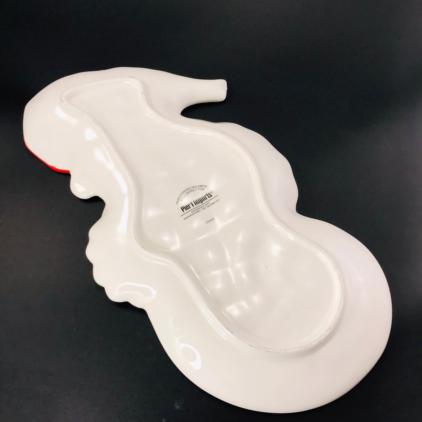 Pier 1 Beach Christmas Seahorse with Santa Hat Platter - RETIRED